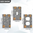 thumbnail image 7 of Yayeee Toggle Light Switch Wall Plate 1-Gang 4.5"x2.7" Home Decorative Outlet Cover, Gray Halloween Dancing, 7 of 7