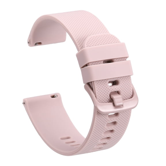 Uxcell Silicone Watch Bands 20mm Width Soft Quick Release Watch Bands Replacement Sports Straps with Stainless Steel Buckle for Men Women, Pink