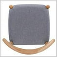 thumbnail image 5 of Noble House Eliza Grey Fabric and Oak Wood Dining Set, 5 of 11