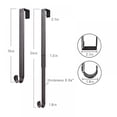 thumbnail image 4 of 2 Pack Wreath Hanger, Adjustable over Door Wreath Hanger for Door Christmas Halloween Easter Decor, Extend from 15"-24'', Heavy Duty with 22lb Upgrade Wreath Hook Holder, 4 of 6