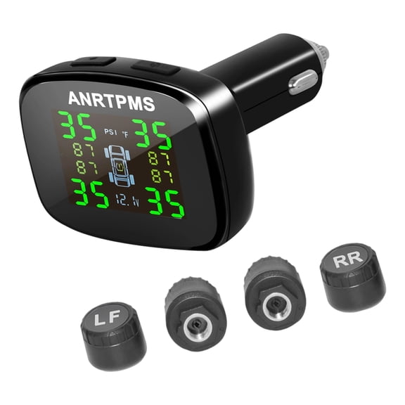 External Tire Pressure Sensors Interchangeable Positions Car Tires Pressures Monitor Visual Audible Warning for Auto