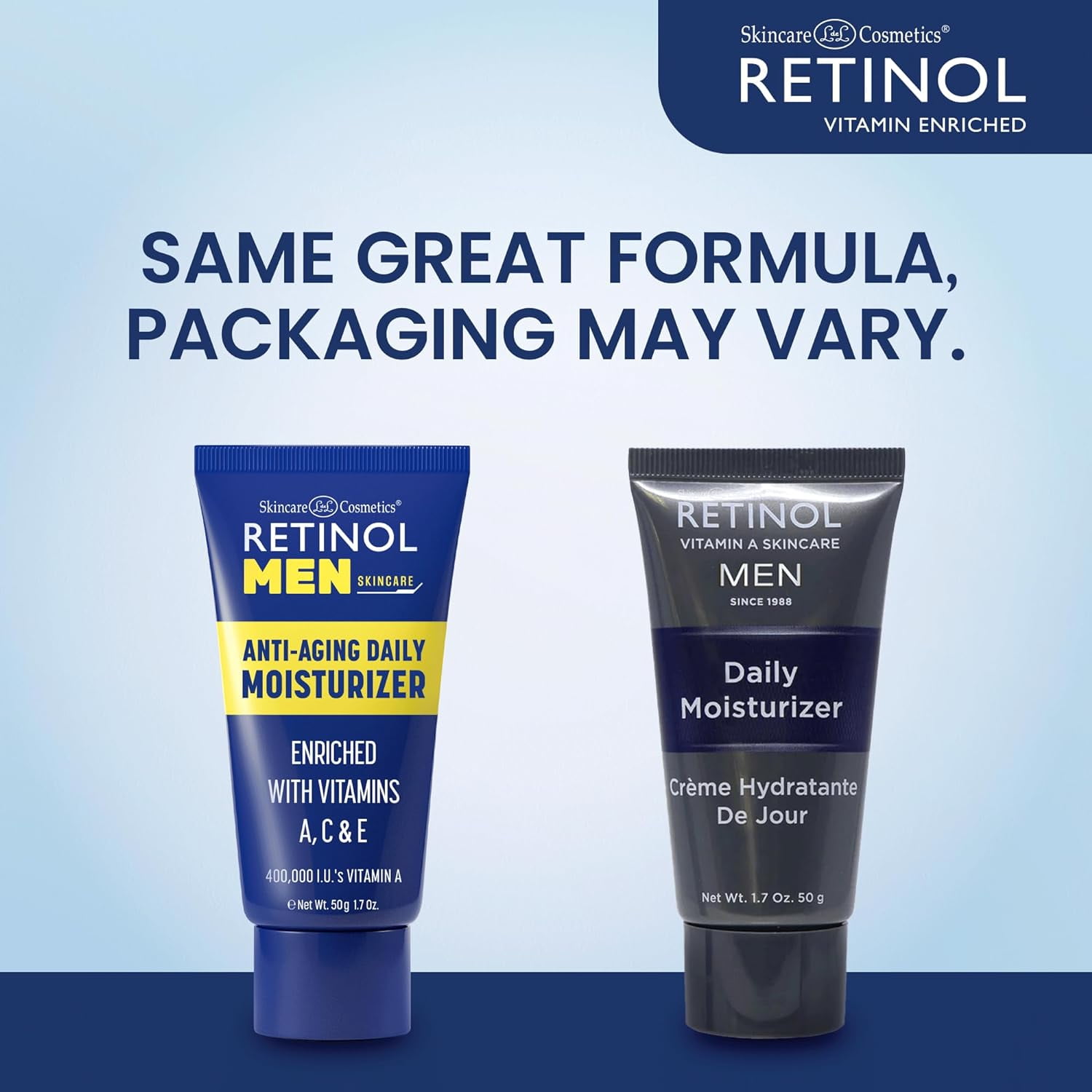 Retinol Anti-Aging Skincare Daily Moisturizer for Men 1.7 oz