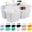 White, variant on PETGLE Portable Shower Caddy, Caddy Organizer with Handle, Plastic Shower Basket Hold Soap, Shampoo, Hair Supplies and Beauty Products, Cleaning Supplies Organizer for Home, Dorm, Shelf and Cabinet