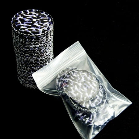100pcs 1'' Flat Linerless Double Sided Painted Flattened Bottle Caps Craft #6
