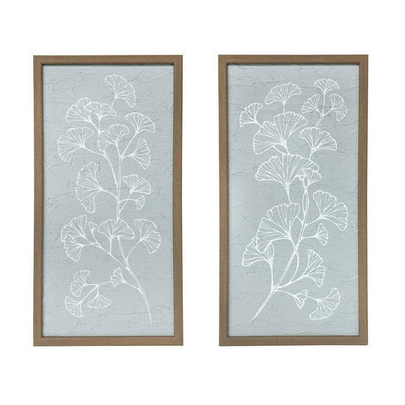 Bradley & Ballard 10X20 Faux Sandstone Botanical Wall Art - 2 Piece Set for Living Room, Bedroom, Dining Room and Office