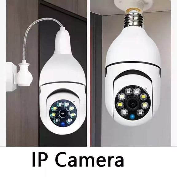 CAMARA VIGILANCIA FOCO GIRATORIA 360°
