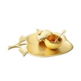 thumbnail image 2 of Classic Touch HD2010G Apple Shaped Dish with Removable Honey Jar, Gold - Large, 2 of 2