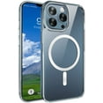 thumbnail image 1 of Pour iPhone Étui Magnétique Transparente Compatible avec Magsafe, Étui Arrière Rigide en Silicone TPU Souple, Étui de Protection Mince et Antichoc, iPhone 13 Pro Max, 1 of 7