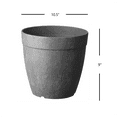 thumbnail image 2 of Root & Vessel Dolce Round Planter, Gray, 10", 2 of 2
