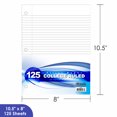 thumbnail image 2 of BAZIC Filler Paper Loose Leaf Papers 125 Sheet, College Ruled, 1-Pack, 2 of 7
