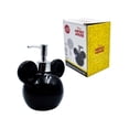 thumbnail image 1 of Dispensador de Cerámica para Jabón Líquido Recargable, Colección Disney Clásicos, Modelo Silueta Cabeza Mickey Mouse, Capacidad 335 Ml con Caja Regalo, 1 of 5