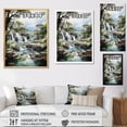 thumbnail image 4 of Designart "Dominican Waterfalls I" Landscape & Nature Floater Framed Wall Art Living Room, 4 of 7