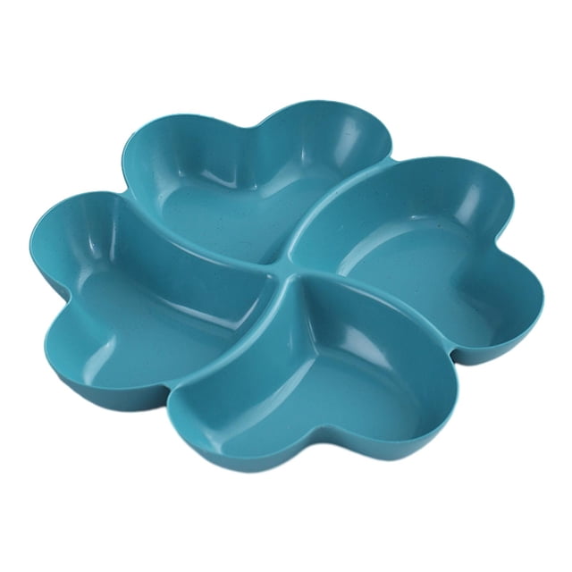 Snack Serving Tray Portable Dried Fruit Storage Plate for Nuts Fruit Table dark green
