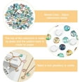 thumbnail image 5 of 100pcs 12mm Glass Cabochons Mixed Abstract Shell Tiles Ocean Seaside Cabochons Seashell Mosaic Printed Picture Tile Half Round Dome Cabochons for DIY Christmas Necklace Jewelry Making, 5 of 9
