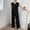 Black, variant on 2 Piece Sets for Women Casual Cute Casual Two Piece Short Sets for Plus Size Women Trendy Pants Sets Women 2 Piece Outfits