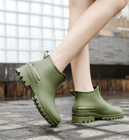 Women's and Men's Short Rain Boot, Ankle-Length Waterproof Garden Boots for Outdoor