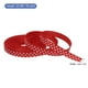 thumbnail image 2 of Cintas Grosgrain Uxcell de 25 yardas de 3/8" color rojo oscuro con puntos blancos para moño, 2 of 7