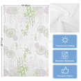 thumbnail image 5 of Coastal Sage Green Kitchen Towels Set of 3, Water Absorbent Dish Towel, Ocean Coral Starfish Jellyfish Decorative Hand Towels - Quick Drying Cloth for Cooking Baking, 18x28 Inch, 5 of 8