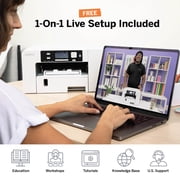 Sawgrass SG500 Sublimation Printer Bundle, SubliJet 31mL UHD Inks and TruePix Sublimation Paper, Wi-Fi Enabled