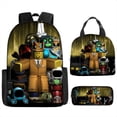 thumbnail image 1 of ROBLOX-mochila con diseño de mundo Virtual para estudiantes de primaria y secundaria, morral escolar de Anime, caja de papelería de dibujos animados, 1 of 4