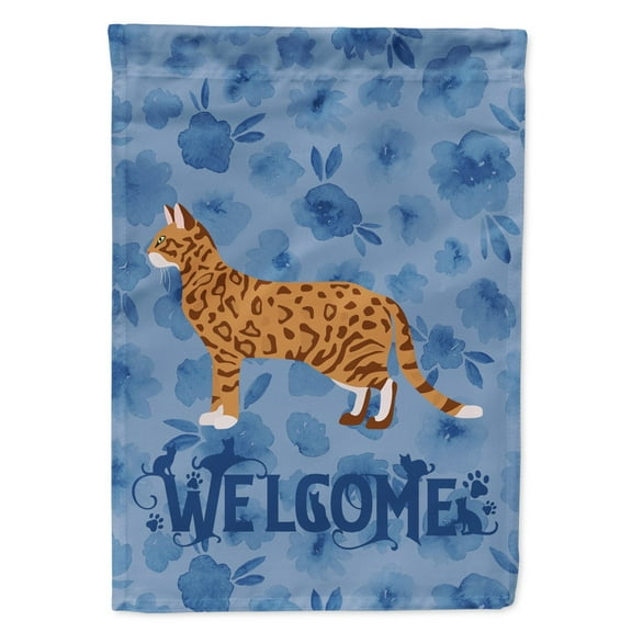 Cheetoh #3 Cat Welcome Flag Canvas House Size