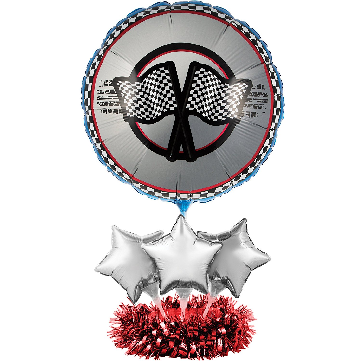 Balloon Centerpiece Kit, Racing, Airfilled balloon centerpiece kit