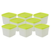 Arrow Plastic Stor-Keeper Freezer Storage Containers - 1.5 Pint Set Of 8 Containers