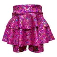 thumbnail image 4 of Vividxx Girls Dresses Girls Glitter Leopard Printed Performance Shorts With Tutu Skirt And Shiny Sequin Sun Dress For Dance Party 180, 4 of 4