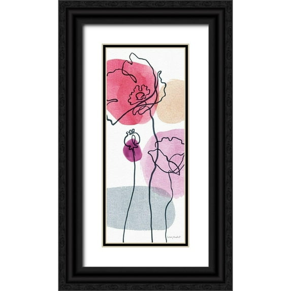 Audit, Lisa 10x18 Black Ornate Wood Framed with Double Matting Museum Art Print Titled - Think Pink 05A