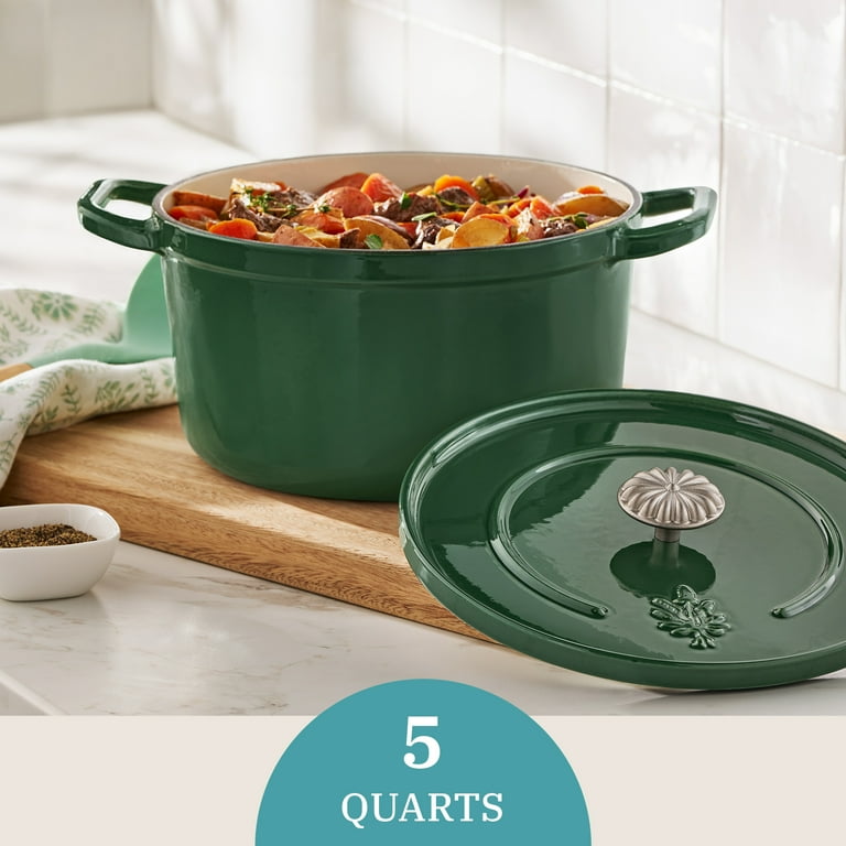 The Pioneer Woman 5-Quart Enamel Cast Iron Dutch Oven with Lid