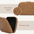thumbnail image 4 of Summer Clutch Purse for Women Woven Beach Bag Vacation Evening Handbag 2025 for Wedding Formal, 4 of 7