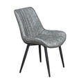 thumbnail image 4 of Comedor Java Gris 6 Sillas Rectangular Tubular y Cristal Negro MOBILKRAFT Modelo Java Gris 6 Sillas Rectangular Cristal, Estilo Contemporáneo, 4 of 4