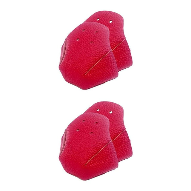 ZheElen 1 Paire de Protège-Orteils Anti-friction Pliables avec 4 Trous Protecteurs pour Sport Rouge 2Ensemble