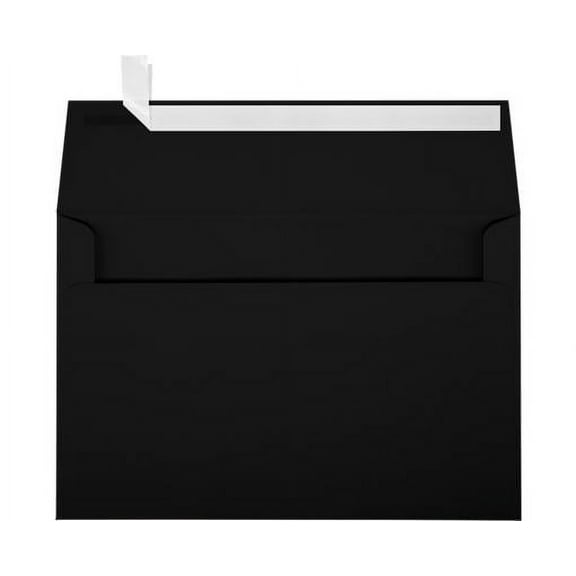 LUXPaper A9 Invitation Envelope, (5 3/4 x 8 3/4), Midnight Black, 50/Pack