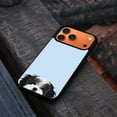 thumbnail image 4 of WIRESTER Shockproof Soft Rubber Cover Case for Apple iPhone 17 Pro Max 6.9" 2025, Animal Black White Shih Tzu Dog On Light Blue Background, 4 of 5