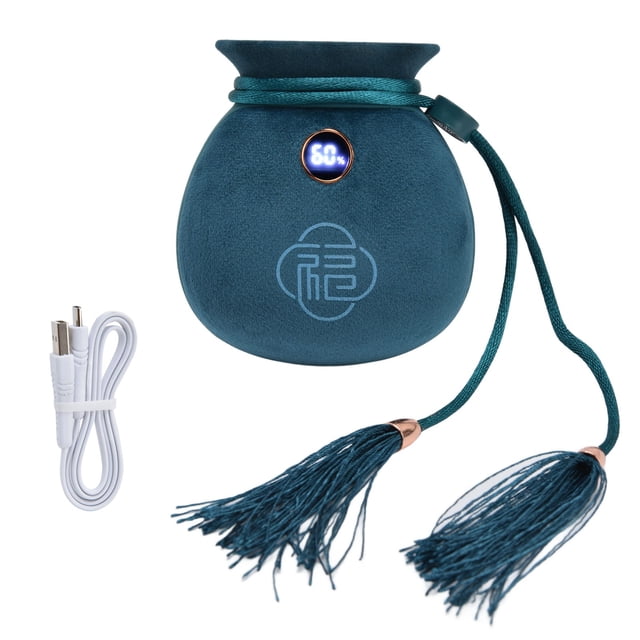 Calentador de Manos eléctrico Calentador de Manos de Doble Cara Banco de energía para Acampar Pesca Ciclismo MotociclismoVerde
