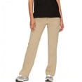 thumbnail image 2 of Fabrcox Women's Flare Leg Scrub Pants - Stretch Trousers with Cargo Pocket, Elastic Waistband for Nurses ,Khaki L, 2 of 5