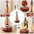 thumbnail image 4 of Shisuyan 1Pc Rotatable Music Box Transparent Gold-Planted Elegant Chic Home Decor 7.9x3.7in Plastic, 4 of 8