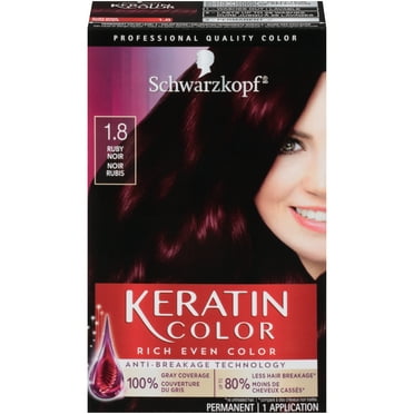 Schwarzkopf Keratin Color Permanent Hair Color Cream 1 0 Black Onyx Walmart Com