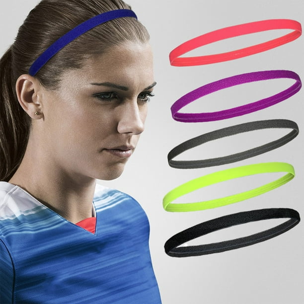 Mini Athletic Headbands,6PCS Elastic Sport Headbands Athletic Headbands  Football Hair Headbands Reliable and Durable 
