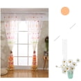 thumbnail image 2 of Cortina de bloqueo Paneles De Gasa De Ventana Con Cortinas Transparentes Con Estampado De Mariposas Para Dormitorio 270x100cm METRO Magideal Cortina de bloqueo, 2 of 7