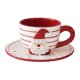 thumbnail image 2 of Tazas de té y platillo navideños, taza de café de creativa multifuncional de Papá Noel para regalo de cumpleaños, decoración navideña, 2 of 8
