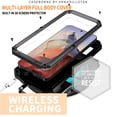 thumbnail image 5 of SaniMore for Samsung Galaxy S24 5G 2024 Rugged case with Screen Protector, Stand Camera Slide Cover for Samsung S24 Metal Military Sturdy Armour Shockproof Cover for Man Outdoor, Black, 5 of 8
