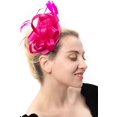 thumbnail image 2 of Fascinators for Women Tea Party Hat Headband  Wedding Church Bridal Cocktail Feathers Hair Clip, 2 of 10