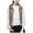 Khaki, variant on ICHUANYI Puffer Vest Women Sleeveless Fall Winter Outerwear Warm Puffer Lightweight Stand Collar with Pockets