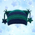 thumbnail image 2 of Hats for Women Star Cat Ear Cozy Warm Knit Cap Stretchy Casual Soft Comfortable Trendy Winter Hat, 2 of 3