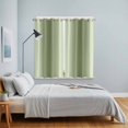 thumbnail image 4 of Sage Green Ombre Kitchen Curtains 63 Inch Length, Modern Abstract Art Farmhouse Gradient Grommet Top Bedroom Living Room Curtains, Light Filtering Cafe Curtain Drapes 2 Panels Set 84''x63'', 4 of 9