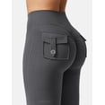 thumbnail image 5 of Leggins YEOREO Brittany Flare con bolsillos para mujer, color carbón XS, 5 of 5