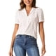 thumbnail image 1 of INSPIRAR CHIC Blusas de V Cuello para Mujeres Elegante Casual Estampado de Cereza Con Solapa Notch Verano Manga Corta S Blanca, 1 of 6
