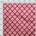 thumbnail image 2 of oneOone Cotton Jersey Red Fabric Geometric Bandhani Craft Projects Decor Fabric Printed By The Yard 58 Inch Wide, 2 of 4
